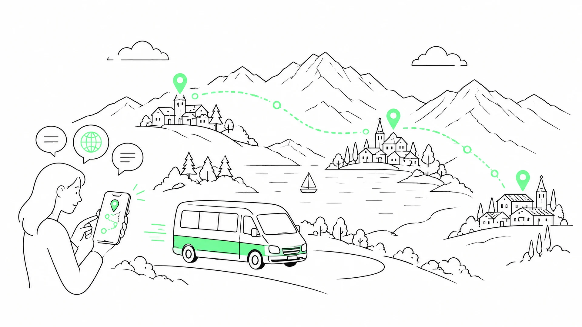 Mikro ÖV Plattform Alpe Adria Mehrsprachige Mikro ÖV Plattform verbindet Gäste in der Alpe Adria Region